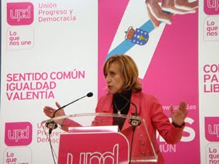 Rosa Díez, nun mitin