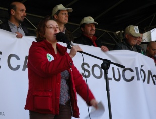 Carme Freire, secretaria xeral do Sindicato Labrego Galego