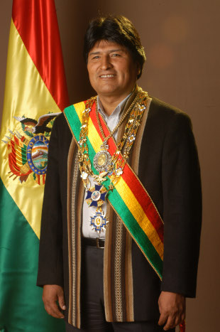 Evo Morales, presidente de Bolivia