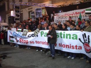 O actor Morris participou no acto deste domingo en Vigo