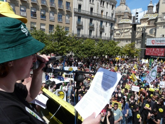 Marcha contra os transxénicos